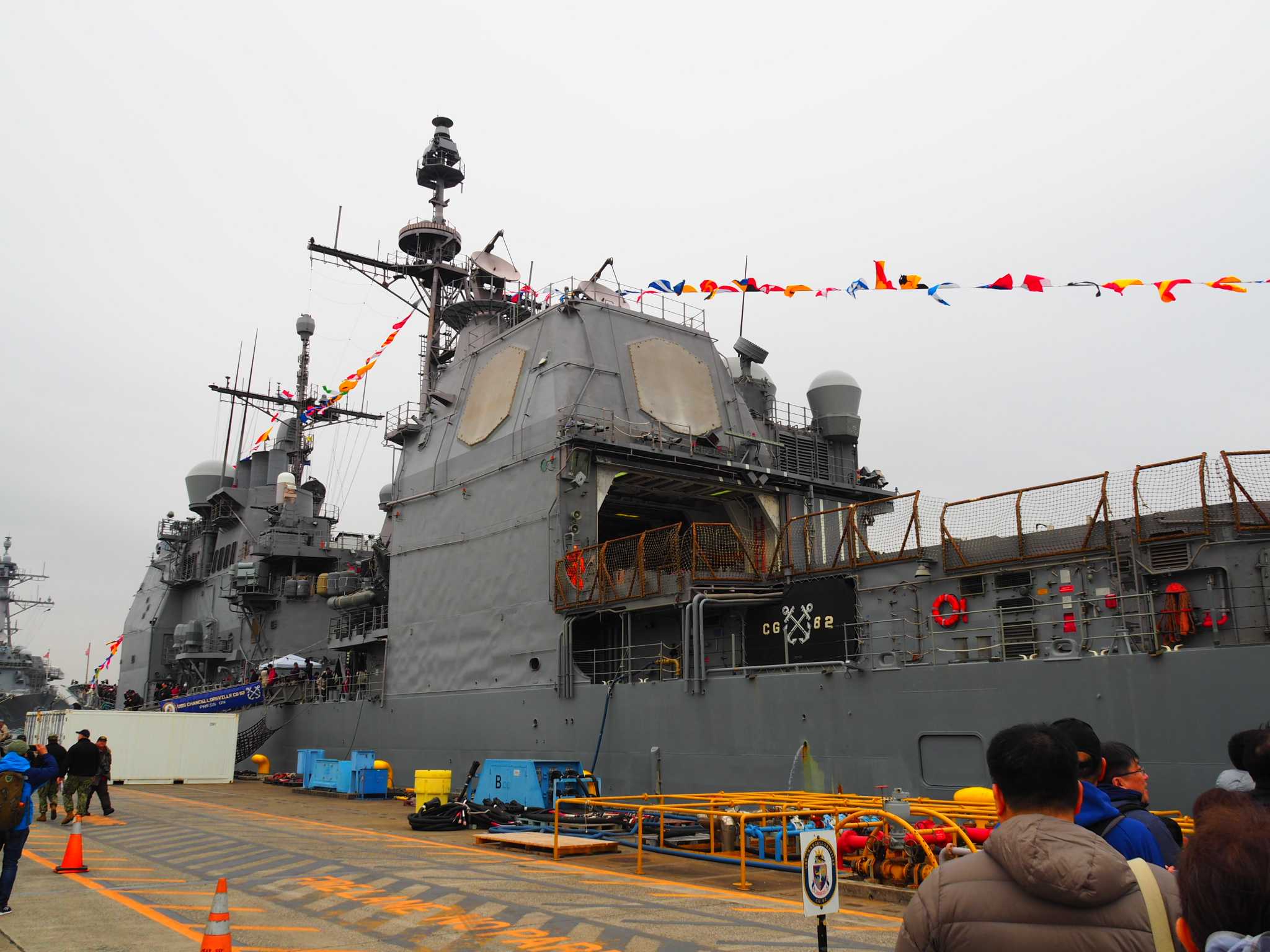 米海軍基地で花見
